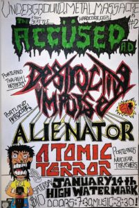 THE ACCUSED AD, Destructive Impulse, Alienator, Atomic Terror