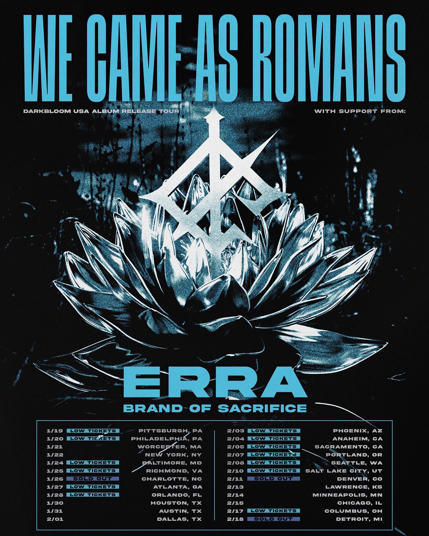 (SOLD OUT)We Came As Romans, Erra, Brand of Sacrifice