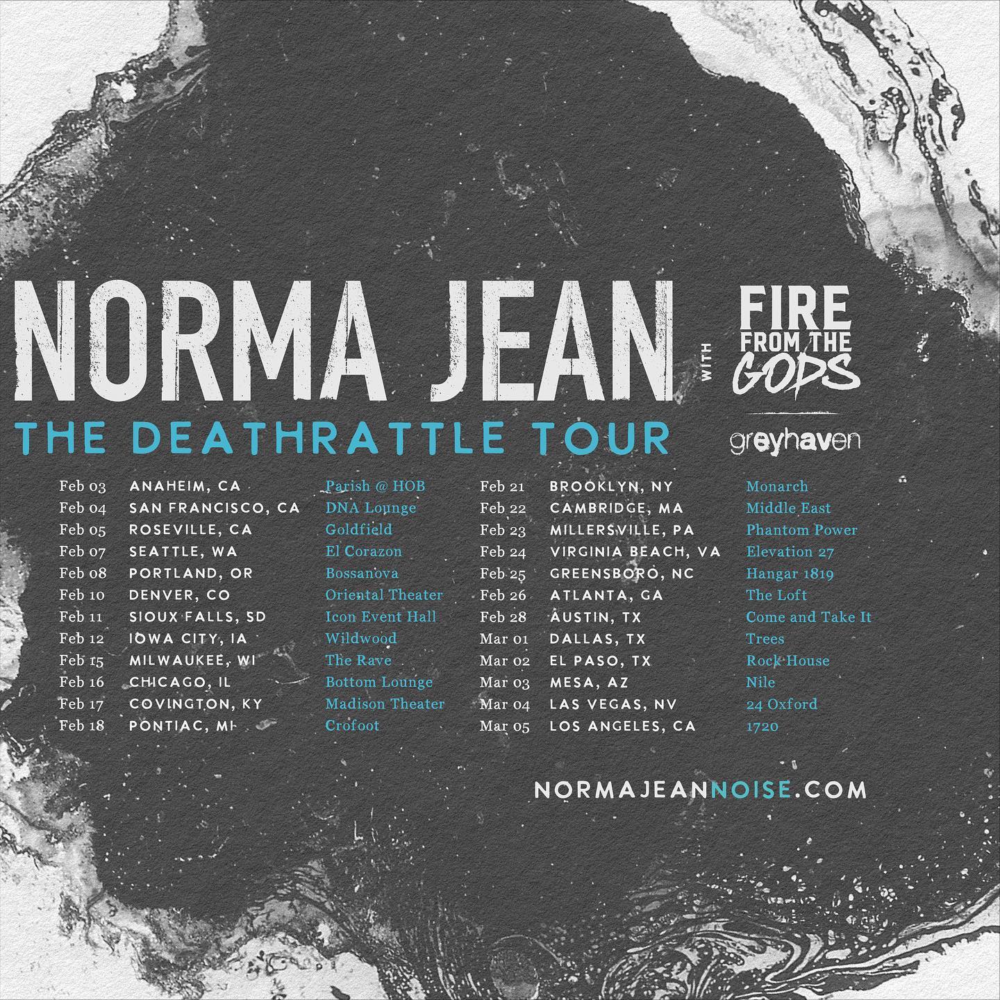 Norma Jean, Fire From The Gods, Greyhaven