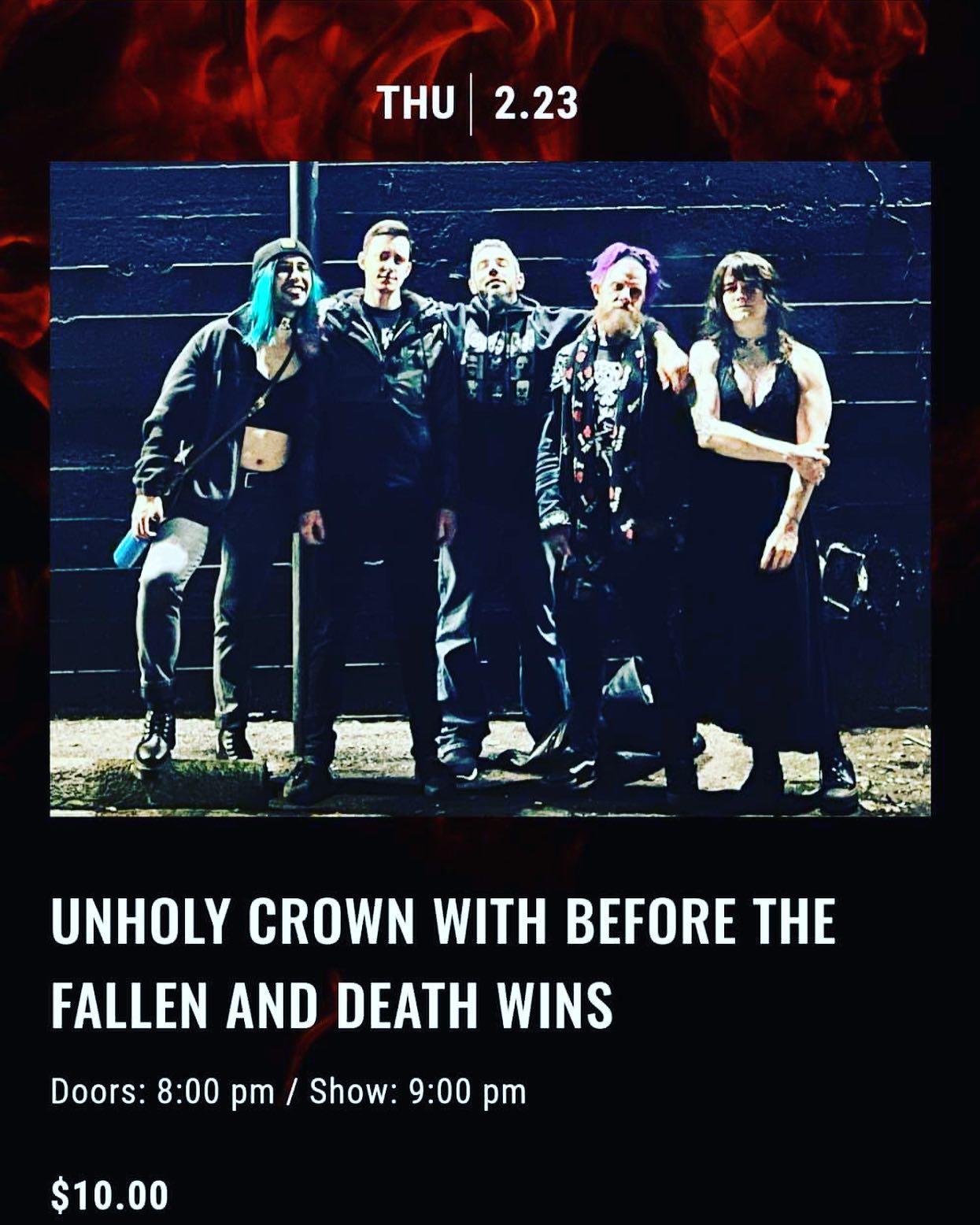 Unholy Crown, Before The Fallen, Death Wins