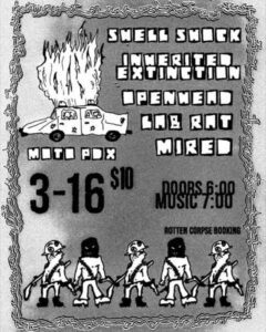 Shell Shock, Inherited Extinction, Openhead, Lab Rat, Mired