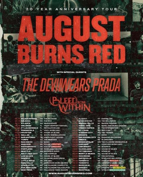 August Burns Red, The Devil Wears Prada, Bleed From Within