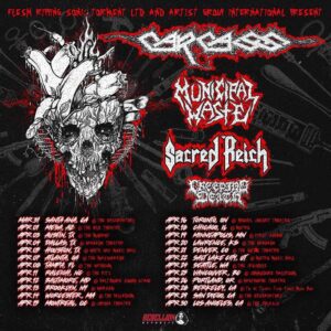 Carcass, Municipal Waste, Sacred Reich, Creeping Death