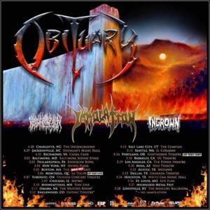 Obituary, Immolation, Blood Incantation, Ingrown