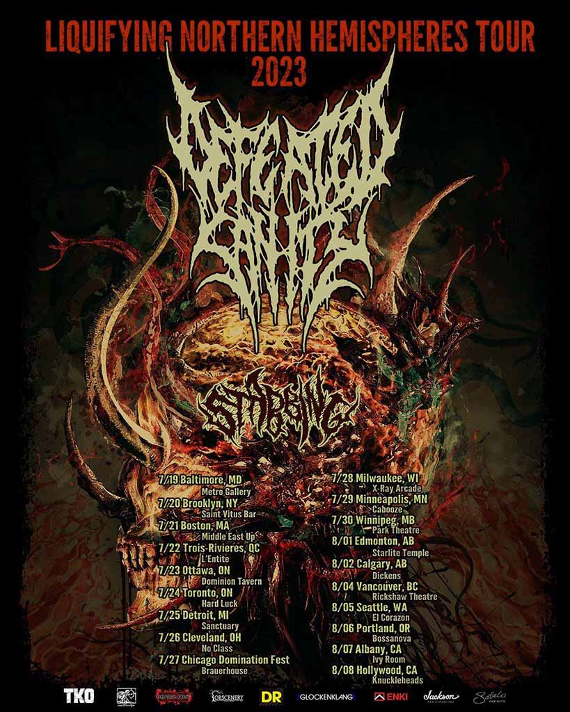 Defeated Sanity, Stabbing, Nightmarer, Mazaroth