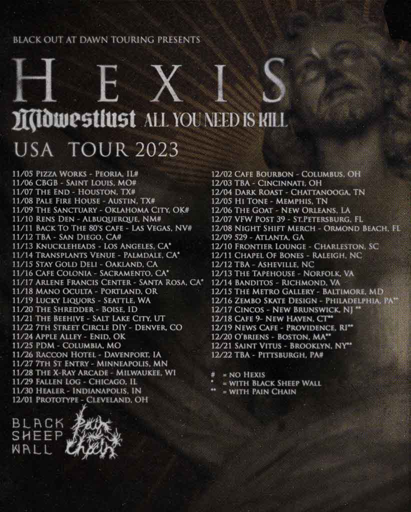 Hexis, Midwest Lust, All You Need Is Kill, Netherrealms