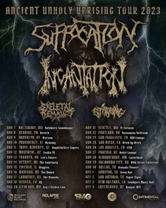 Suffocation, Incantation, Skeletal Remains, Stabbing