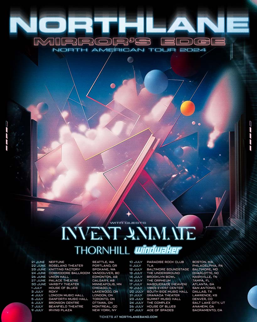 Northlane, Invent Animate, Thornhill, Windwaker