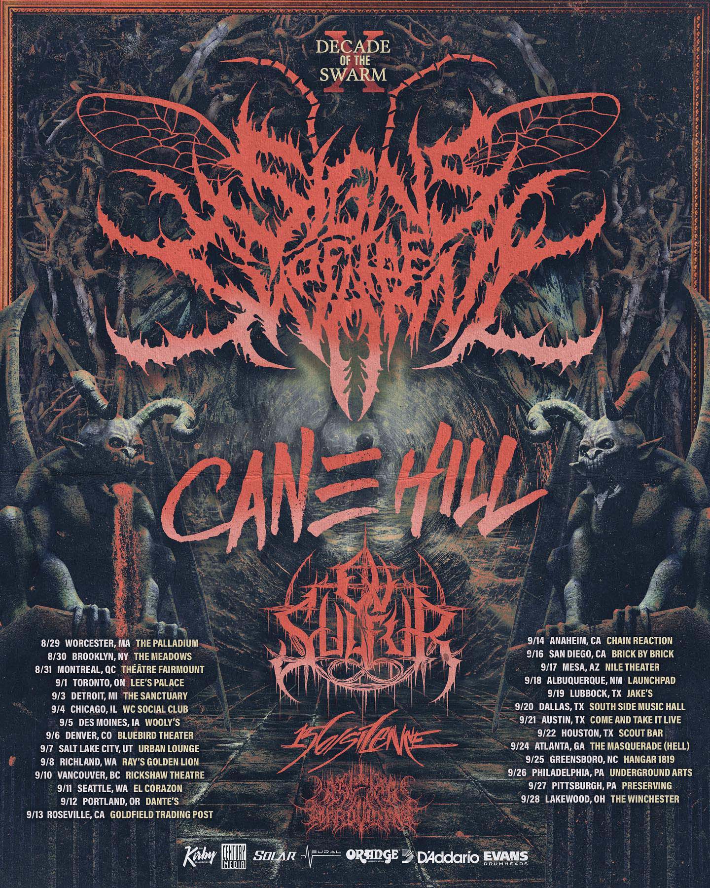 Signs of the Swarm, Cane Hill, Ov Sulfur, 156/Silence, A Wake In Providence
