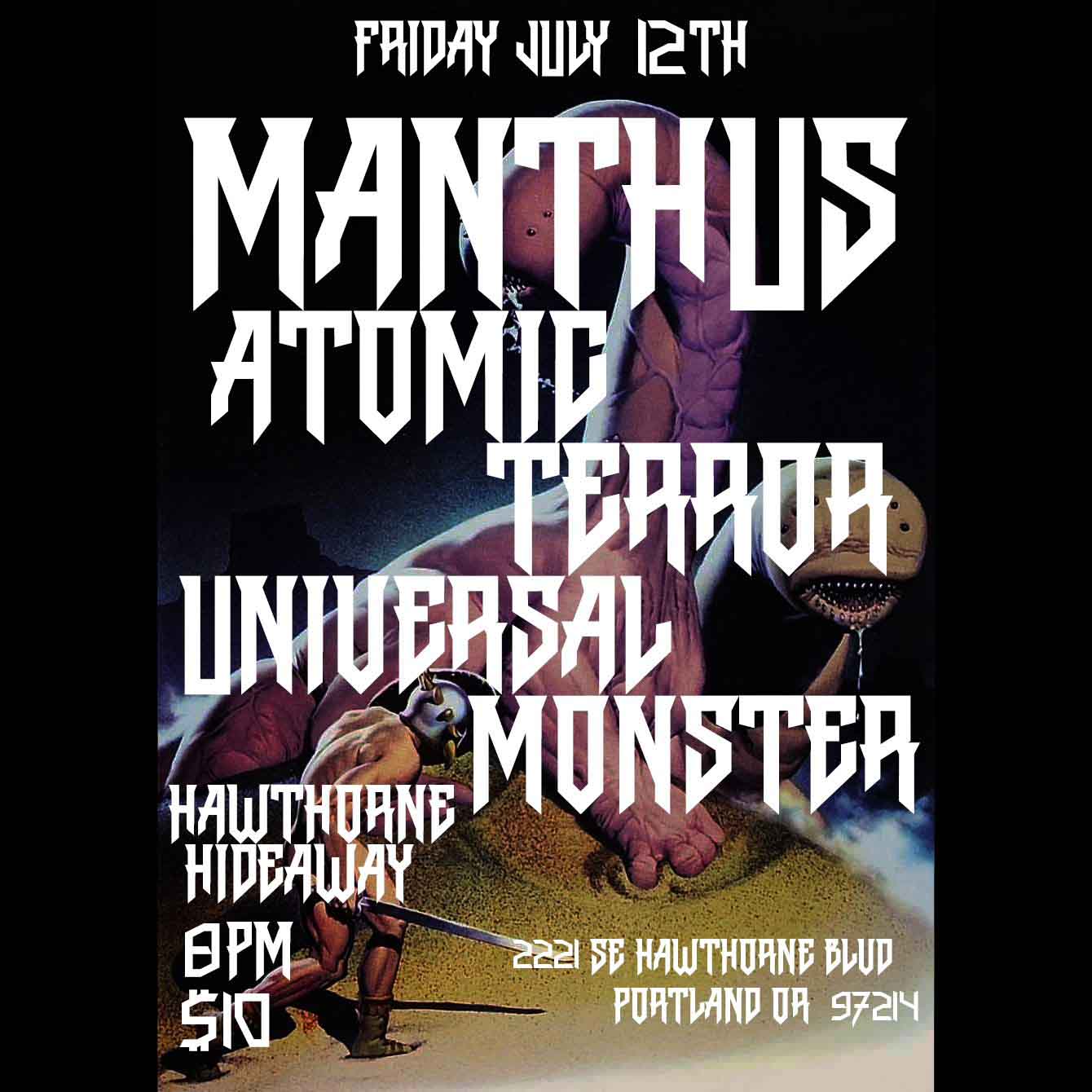 Manthus, Atomic Terror, Universal Monster