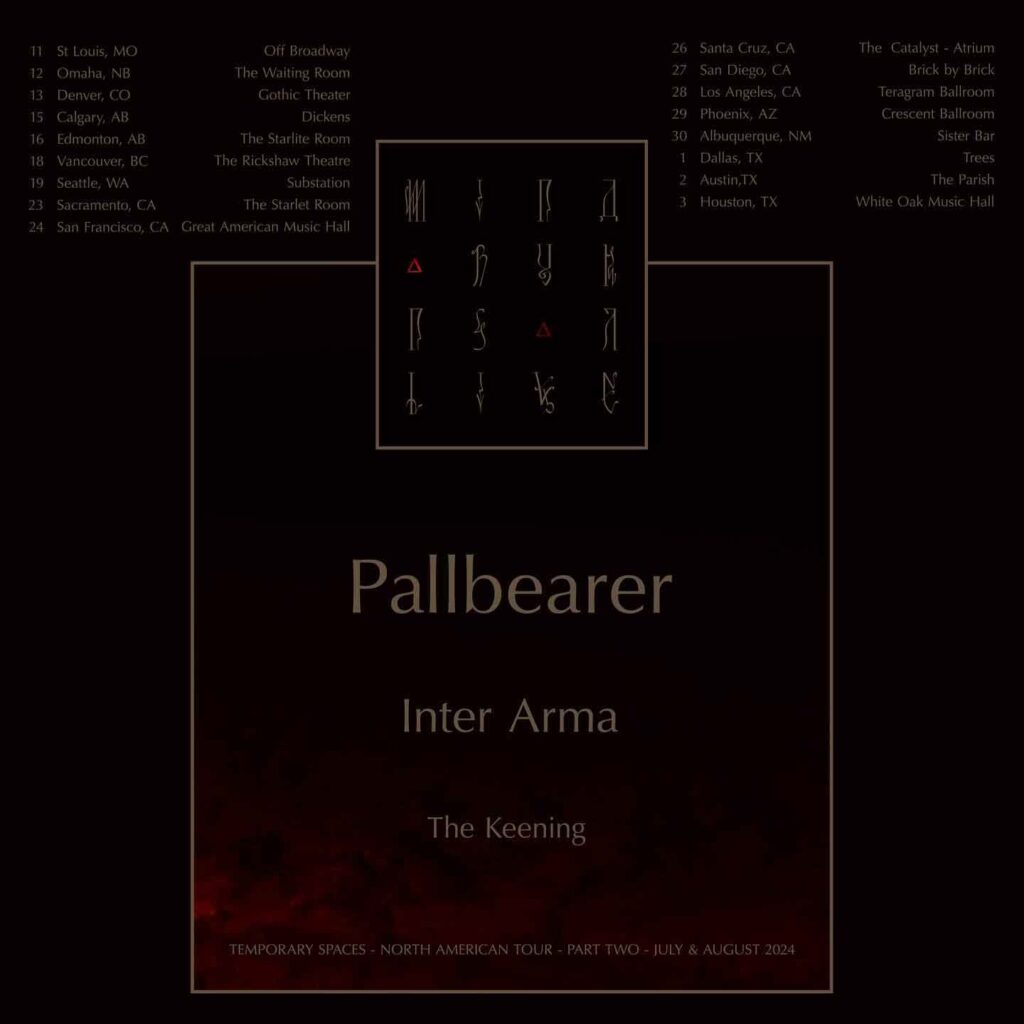 Pallbearer, Inter Arma, The Keening