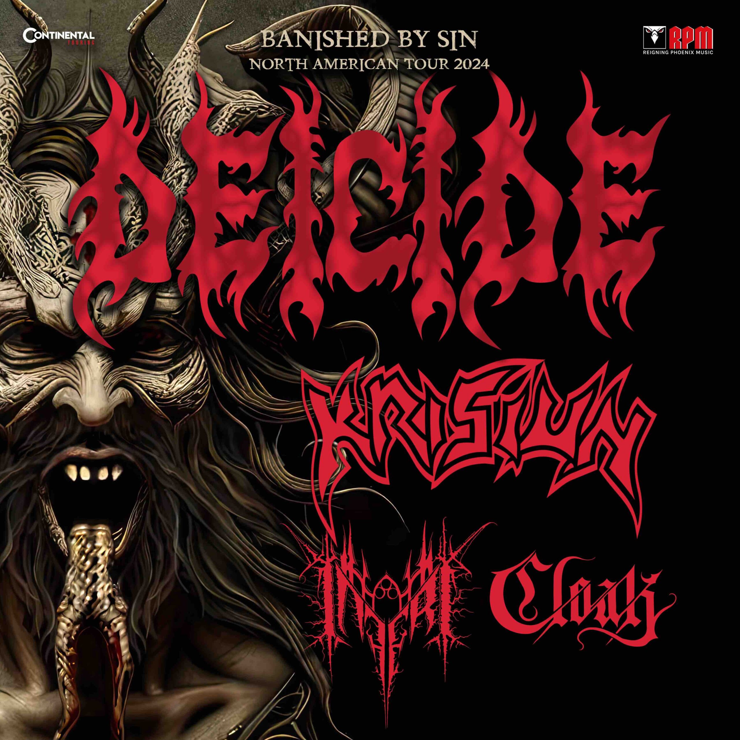 Deicide, Krisiun, Inferi, Cloak