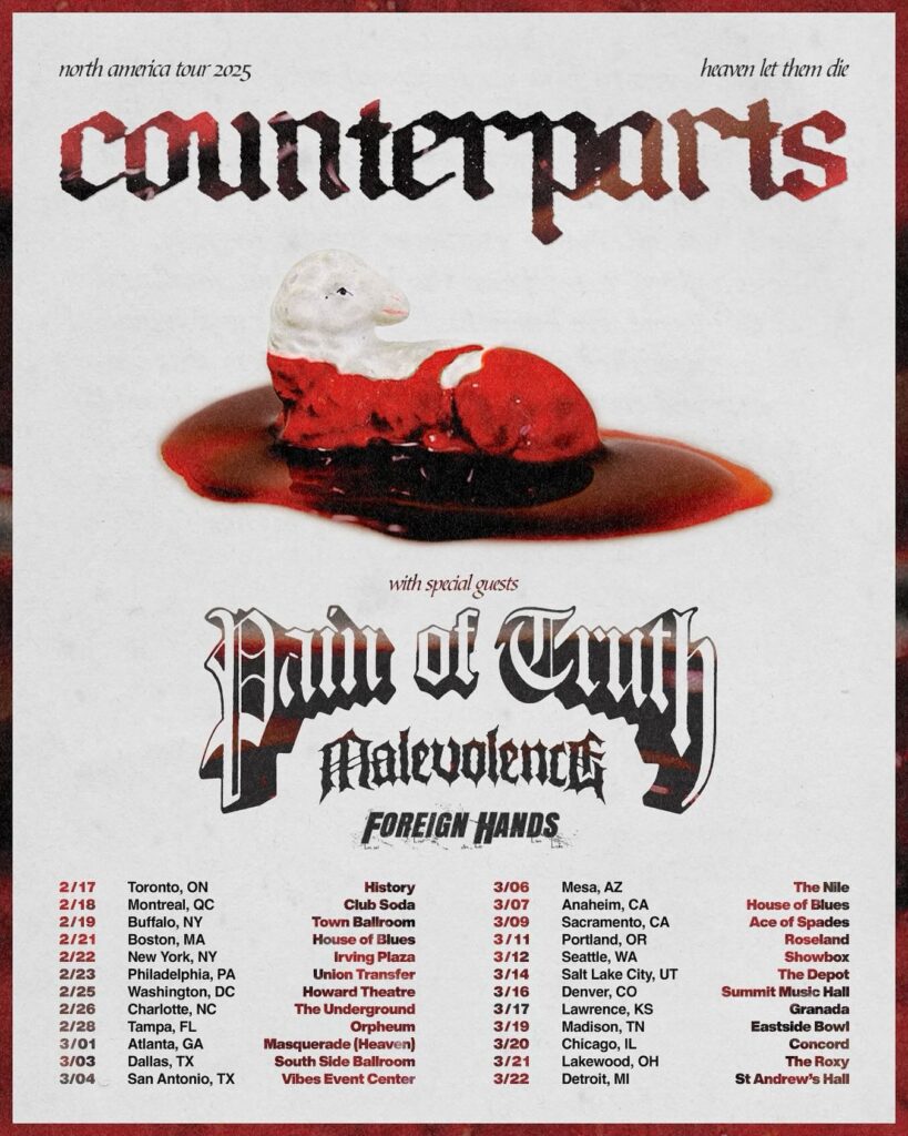 Counterparts, Pain of Truth, Malevolence, Foreign Hands