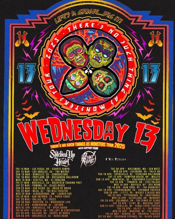 Wednesday 13, Stitched Up Heart, Dead Rabbit, I Ya Toyah