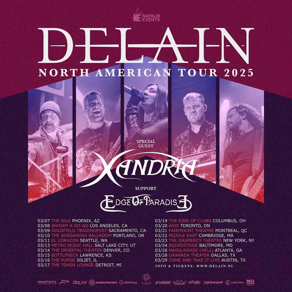 Delain, Xandria, Edge of Paradise