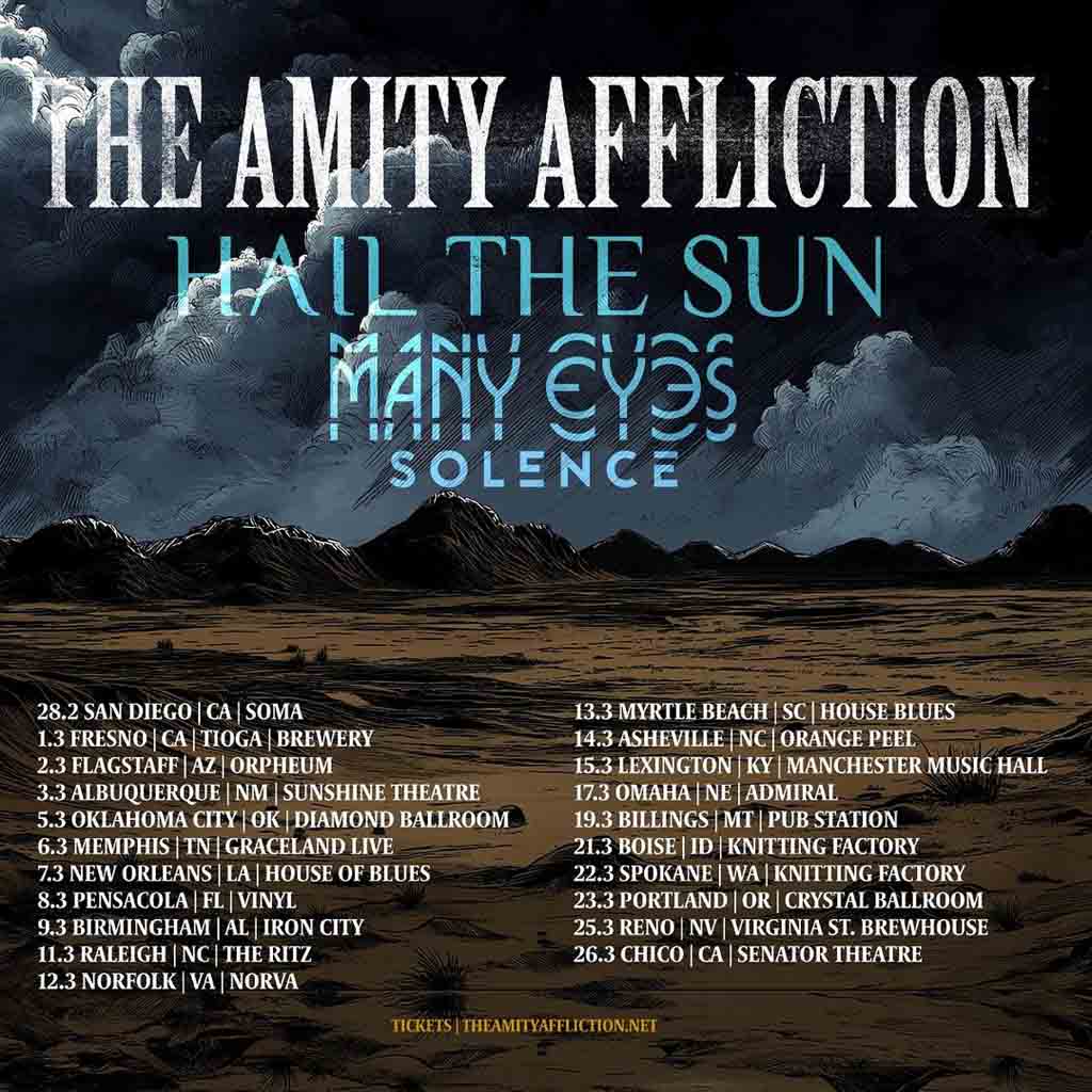 The Amity Affliction, Hail the Sun, Many Eyes & Solence