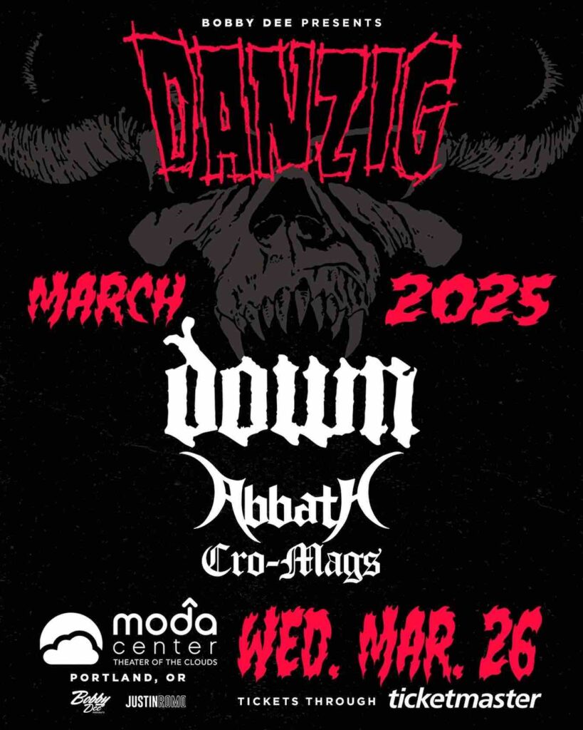 Down, Abbath, Danzig, Cro-Mags