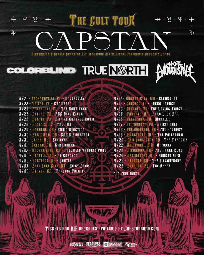 Capstan, Colorblind, True North, and Not Enough Space